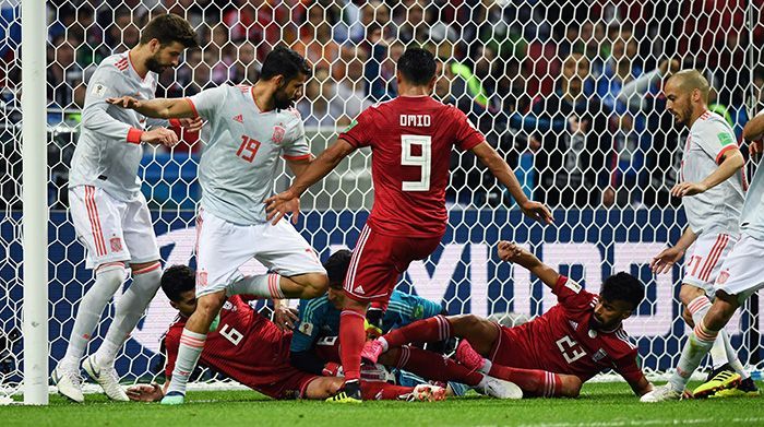 Iran 0 v 1 Spain