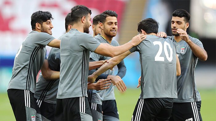 Iran National Football Team official training session