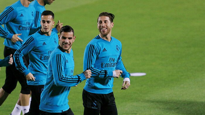 Real Madrid CF Football Team official training session