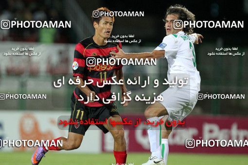 1071092, Isfahan,Fooladshahr, Iran, AFC Champions League 2010, Quarter-final, Going Play, Zob Ahan Esfahan 2 v 1 Pohang Steelers on 2010/09/15 at Foolad Shahr Stadium