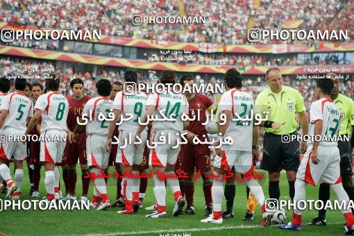 1147281, Frankfurt, Germany, 2006 FIFA World Cup, Group stage, Group D, Iran 0 v 2 Portugal on 2006/06/17 at Commerzbank-Arena