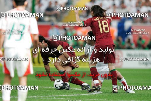 1147516, Frankfurt, Germany, 2006 FIFA World Cup, Group stage, Group D, Iran [*parameter:140*] v [*parameter:139*] Portugal on 2006/06/17 at Commerzbank-Arena