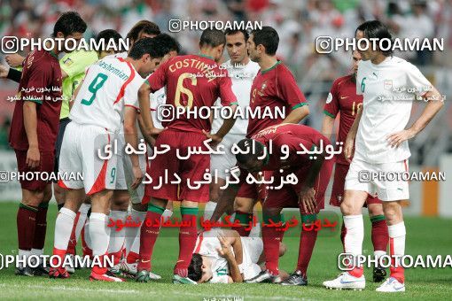 1147776, Frankfurt, Germany, 2006 FIFA World Cup, Group stage, Group D, Iran 0 v 2 Portugal on 2006/06/17 at Commerzbank-Arena