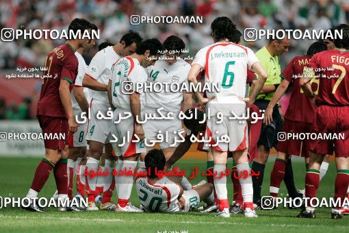 1147509, Frankfurt, Germany, 2006 FIFA World Cup, Group stage, Group D, Iran 0 v 2 Portugal on 2006/06/17 at Commerzbank-Arena