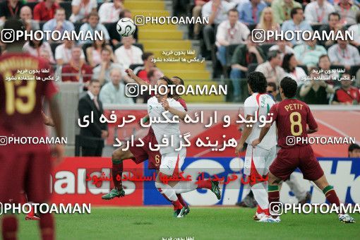 1147637, Frankfurt, Germany, 2006 FIFA World Cup, Group stage, Group D, Iran 0 v 2 Portugal on 2006/06/17 at Commerzbank-Arena