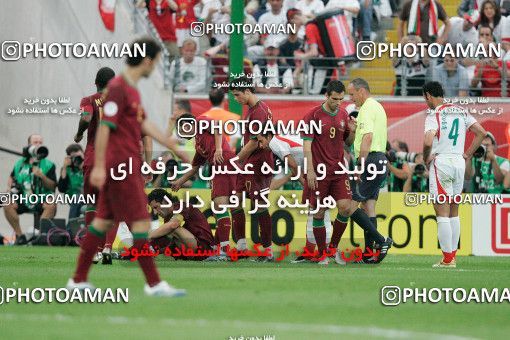 1147738, Frankfurt, Germany, 2006 FIFA World Cup, Group stage, Group D, Iran 0 v 2 Portugal on 2006/06/17 at Commerzbank-Arena