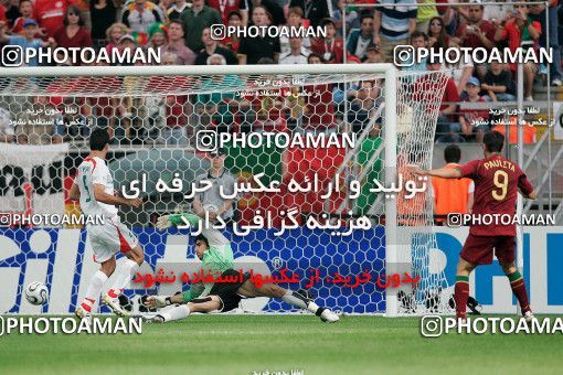 1147508, Frankfurt, Germany, 2006 FIFA World Cup, Group stage, Group D, Iran 0 v 2 Portugal on 2006/06/17 at Commerzbank-Arena