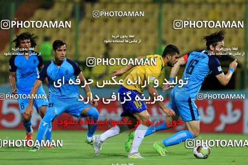 1254115, Abadan, , Iran Pro League، Persian Gulf Cup، 2018-19 season، First Leg، Week 7، Sanat Naft Abadan ۱ v 2 Paykan on 2018/09/21 at Takhti Stadium Abadan