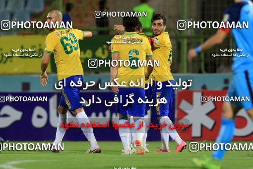 1254114, Abadan, , Iran Pro League، Persian Gulf Cup، 2018-19 season، First Leg، Week 7، Sanat Naft Abadan ۱ v 2 Paykan on 2018/09/21 at Takhti Stadium Abadan