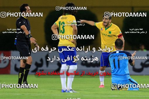 1254066, Abadan, , Iran Pro League، Persian Gulf Cup، 2018-19 season، First Leg، Week 7، Sanat Naft Abadan ۱ v 2 Paykan on 2018/09/21 at Takhti Stadium Abadan