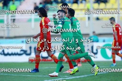 1331767, Ahvaz, , Iran Pro League، Persian Gulf Cup، 2018-19 season، First Leg، Week 14، Foulad Khouzestan ۱ v ۱ Zob Ahan Esfahan on 2018/11/28 at Ahvaz Ghadir Stadium