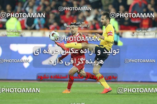 1694547, Tehran, , Iran Pro League، Persian Gulf Cup، 2018-19 season، First Leg، Week 15، Persepolis 3 v ۱ Pars Jonoubi Jam on 2018/12/14 at Azadi Stadium