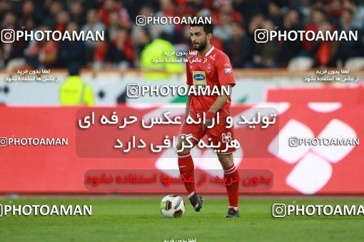 1349158, Tehran, , Iran Pro League، Persian Gulf Cup، 2018-19 season، First Leg، Week 15، Persepolis 3 v ۱ Pars Jonoubi Jam on 2018/12/14 at Azadi Stadium