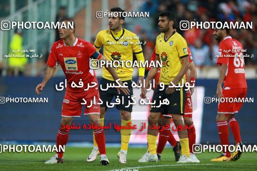 1349218, Tehran, , Iran Pro League، Persian Gulf Cup، 2018-19 season، First Leg، Week 15، Persepolis 3 v ۱ Pars Jonoubi Jam on 2018/12/14 at Azadi Stadium