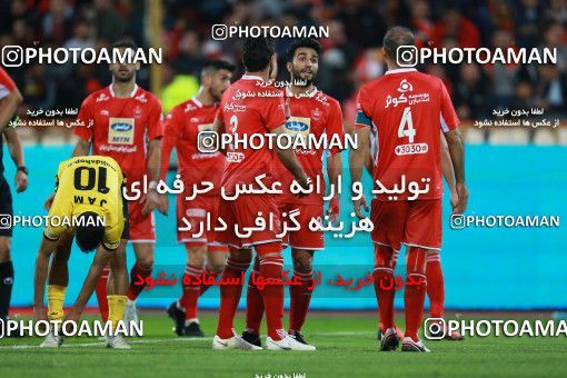 1349299, Tehran, , Iran Pro League، Persian Gulf Cup، 2018-19 season، First Leg، Week 15، Persepolis 3 v ۱ Pars Jonoubi Jam on 2018/12/14 at Azadi Stadium