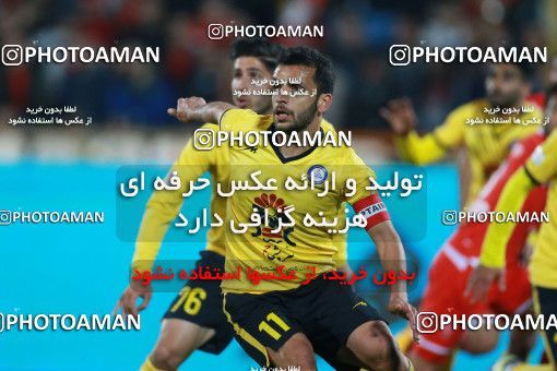 1349307, Tehran, , Iran Pro League، Persian Gulf Cup، 2018-19 season، First Leg، Week 15، Persepolis 3 v ۱ Pars Jonoubi Jam on 2018/12/14 at Azadi Stadium