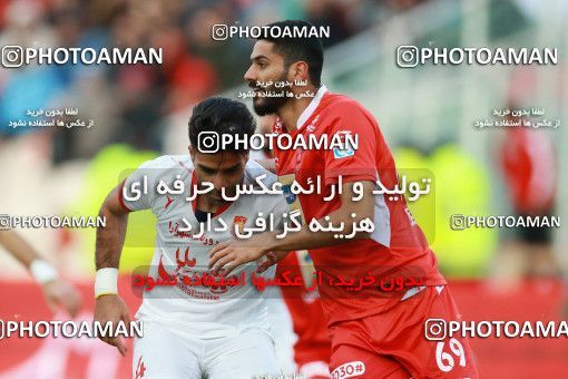 1368740, Tehran, , Iran Pro League، Persian Gulf Cup، 2018-19 season، Second Leg، Week 16، Persepolis 2 v ۰ Padideh Mashhad on 2019/02/06 at Azadi Stadium