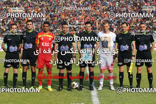 1413847, Ahvaz, , Iran Pro League، Persian Gulf Cup، 2018-19 season، Second Leg، Week 17، Foulad Khouzestan 2 v ۱ Persepolis on 2019/02/10 at Ahvaz Ghadir Stadium