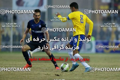 1382945, Masjed Soleyman, , Iran Pro League، Persian Gulf Cup، 2018-19 season، Second Leg، Week 17، Naft M Soleyman ۱ v ۱ Pars Jonoubi Jam on 2019/02/12 at Behnam Mohammadi Stadium