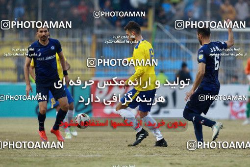 1382332, Masjed Soleyman, , Iran Pro League، Persian Gulf Cup، 2018-19 season، Second Leg، Week 17، Naft M Soleyman ۱ v ۱ Pars Jonoubi Jam on 2019/02/12 at Behnam Mohammadi Stadium