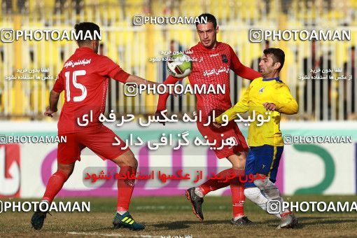 1382741, Ahvaz, , Iran Pro League، Persian Gulf Cup، 2018-19 season، Second Leg، Week 20، Naft M Soleyman 2 v 2 Nassaji Mazandaran F.C on 2019/03/01 at Behnam Mohammadi Stadium