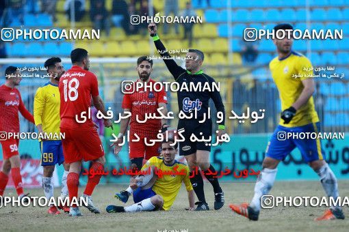 1382700, Ahvaz, , Iran Pro League، Persian Gulf Cup، 2018-19 season، Second Leg، Week 20، Naft M Soleyman 2 v 2 Nassaji Mazandaran F.C on 2019/03/01 at Behnam Mohammadi Stadium