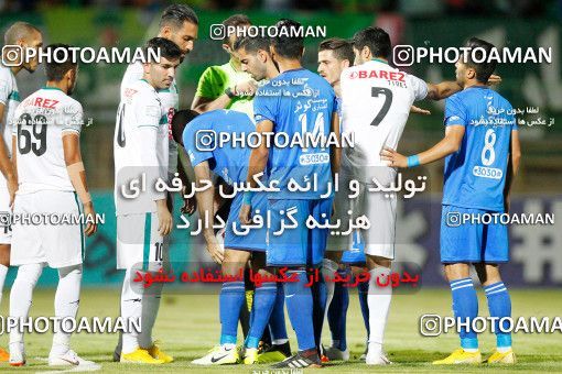 1388973, Isfahan,Fooladshahr, , لیگ برتر فوتبال ایران، Persian Gulf Cup، Week 2، First Leg، Zob Ahan Esfahan 2 v 2 Esteghlal on 2018/08/02 at Foolad Shahr Stadium