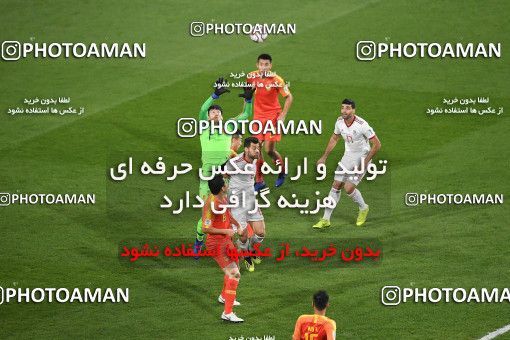 1443179, Abu Dhabi, , مسابقات فوتبال جام ملت های آسیا 2019 امارات, Quarter-final, Iran 3 v 0 China on 2019/01/24 at Mohammed bin Zayed Stadium