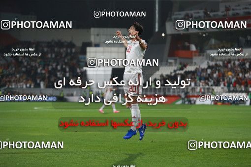 1391556, Abu Dhabi, , مسابقات فوتبال جام ملت های آسیا 2019 امارات, Quarter-final, Iran 3 v 0 China on 2019/01/24 at Mohammed bin Zayed Stadium