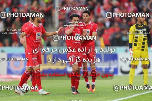 1443867, Tehran,Shahr Qods, , Iran Pro League، Persian Gulf Cup، 2018-19 season، Second Leg، Week 24، Paykan ۰ v 2 Persepolis on 2019/04/04 at Shahr-e Qods Stadium