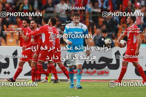 1396879, Tehran,Shahr Qods, , Iran Pro League، Persian Gulf Cup، 2018-19 season، Second Leg، Week 24، Paykan ۰ v 2 Persepolis on 2019/04/04 at Shahr-e Qods Stadium