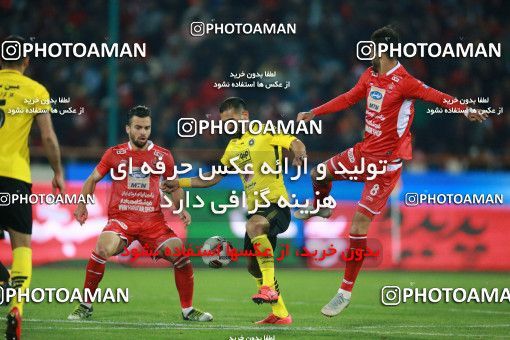 1398877, Tehran, , Iran Pro League، Persian Gulf Cup، 2018-19 season، Second Leg، Week 27، Persepolis ۰ v ۰ Sepahan on 2019/04/26 at Azadi Stadium