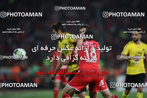 1440814, Tehran, , Iran Pro League، Persian Gulf Cup، 2018-19 season، Second Leg، Week 27، Persepolis ۰ v ۰ Sepahan on 2019/04/26 at Azadi Stadium