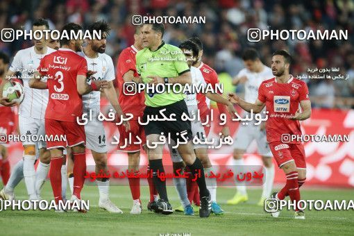 1407870, Tehran, , Iran Pro League، Persian Gulf Cup، 2018-19 season، Second Leg، Week 25، Persepolis 3 v 2 Saipa on 2019/04/13 at Azadi Stadium