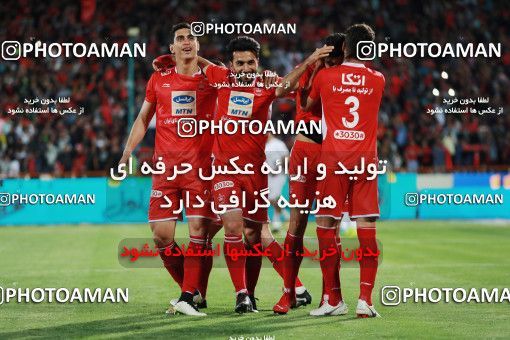 1407789, Tehran, , Iran Pro League، Persian Gulf Cup، 2018-19 season، Second Leg، Week 25، Persepolis 3 v 2 Saipa on 2019/04/13 at Azadi Stadium