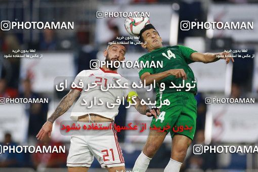 1613057, Dubai, , مسابقات فوتبال جام ملت های آسیا 2019 امارات, Group stage, Iran [*parameter:140*] v [*parameter:139*] Iraq on 2019/01/16 at Al-Maktoum Stadium