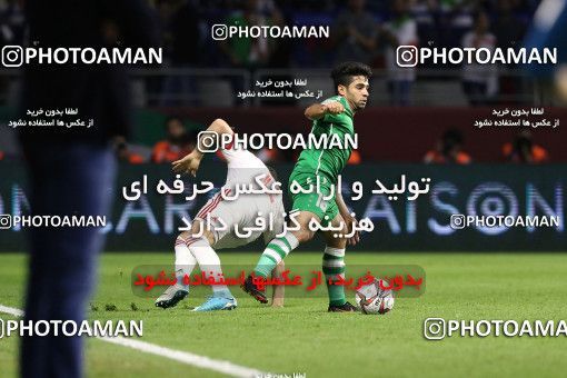 1828790, Dubai, , مسابقات فوتبال جام ملت های آسیا 2019 امارات, Group stage, Iran [*parameter:140*] v [*parameter:139*] Iraq on 2019/01/16 at Al-Maktoum Stadium