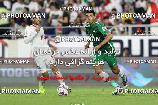 1829135, Dubai, , مسابقات فوتبال جام ملت های آسیا 2019 امارات, Group stage, Iran [*parameter:140*] v [*parameter:139*] Iraq on 2019/01/16 at Al-Maktoum Stadium