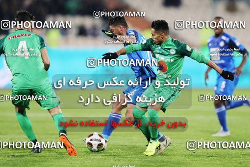 1414115, Tehran, Iran, Iran Pro League، Persian Gulf Cup، 2018-19 season، Second Leg، Week 17، Esteghlal 3 v ۰ Zob Ahan Esfahan on 2019/02/24 at Azadi Stadium