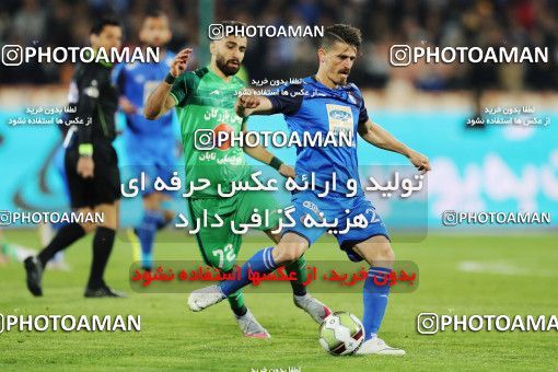 1414126, Tehran, Iran, Iran Pro League، Persian Gulf Cup، 2018-19 season، Second Leg، Week 17، Esteghlal 3 v ۰ Zob Ahan Esfahan on 2019/02/24 at Azadi Stadium