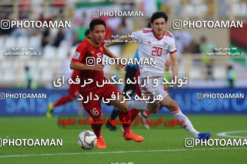 1415333, Abu Dhabi, , مسابقات فوتبال جام ملت های آسیا 2019 امارات, Group stage, Iran [*parameter:140*] v [*parameter:139*] Vietnam on 2019/01/12 at Al Nahyan Stadium