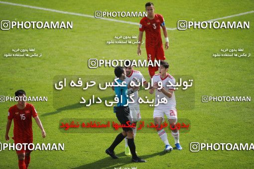 1415419, Abu Dhabi, , مسابقات فوتبال جام ملت های آسیا 2019 امارات, Group stage, Iran [*parameter:140*] v [*parameter:139*] Vietnam on 2019/01/12 at Al Nahyan Stadium