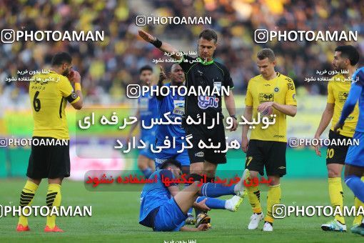 1441741, Isfahan, , Iran Pro League، Persian Gulf Cup، 2018-19 season، Second Leg، Week 25، Sepahan ۰ v ۱ Esteghlal on 2019/04/12 at Naghsh-e Jahan Stadium