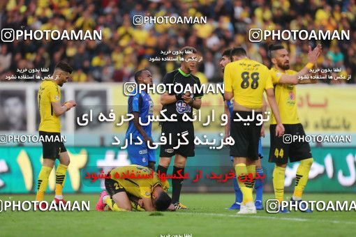 1441723, Isfahan, , Iran Pro League، Persian Gulf Cup، 2018-19 season، Second Leg، Week 25، Sepahan ۰ v ۱ Esteghlal on 2019/04/12 at Naghsh-e Jahan Stadium