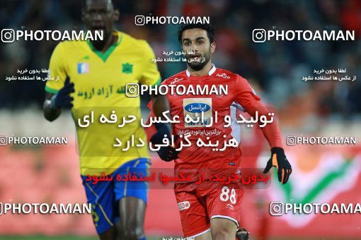 1422881, Tehran, , Iran Pro League، Persian Gulf Cup، 2018-19 season، Second Leg، Week 20، Persepolis ۱ v ۰ Sanat Naft Abadan on 2019/02/28 at Azadi Stadium