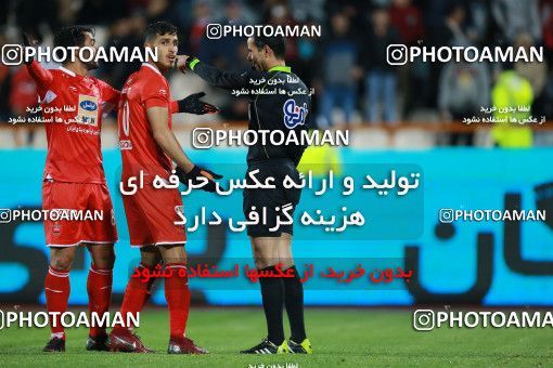 1422960, Tehran, , Iran Pro League، Persian Gulf Cup، 2018-19 season، Second Leg، Week 20، Persepolis ۱ v ۰ Sanat Naft Abadan on 2019/02/28 at Azadi Stadium