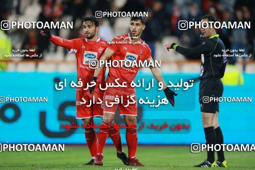 1422814, Tehran, , Iran Pro League، Persian Gulf Cup، 2018-19 season، Second Leg، Week 20، Persepolis ۱ v ۰ Sanat Naft Abadan on 2019/02/28 at Azadi Stadium