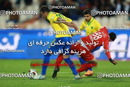 1422966, Tehran, , Iran Pro League، Persian Gulf Cup، 2018-19 season، Second Leg، Week 20، Persepolis ۱ v ۰ Sanat Naft Abadan on 2019/02/28 at Azadi Stadium