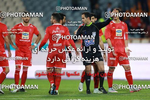 1422916, Tehran, , Iran Pro League، Persian Gulf Cup، 2018-19 season، Second Leg، Week 20، Persepolis ۱ v ۰ Sanat Naft Abadan on 2019/02/28 at Azadi Stadium