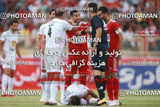 1436053, Tehran,Shahr Qods, , Iran Football Pro League، Persian Gulf Cup، 2018-19 Season، First Leg، Week 2، Tractor S.C. ۱ v ۰ Persepolis on 2019/08/30 at Yadegar-e Emam Stadium